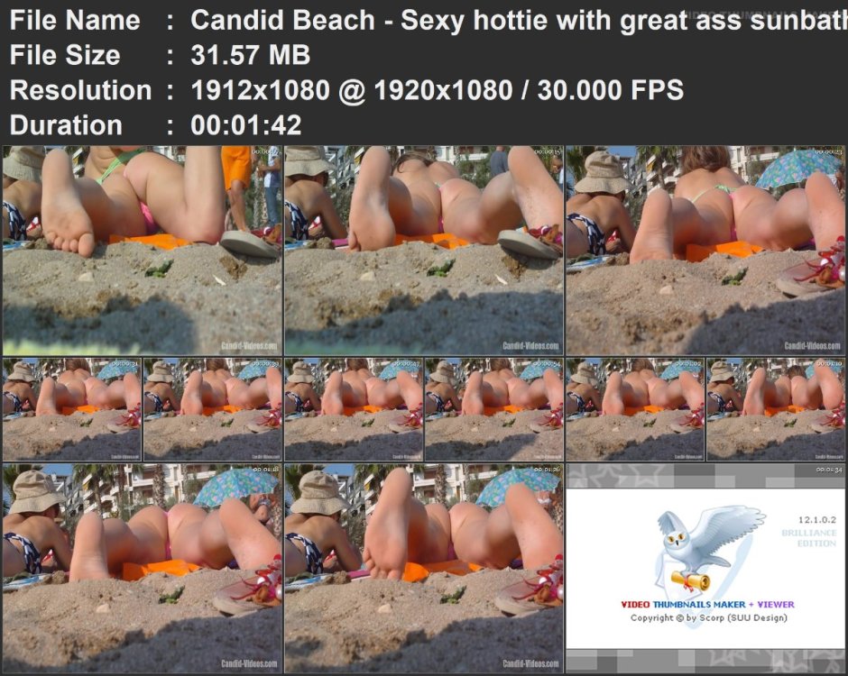 Candid Beach - Sexy hottie with great ass sunbathing in the .mp4.jpg