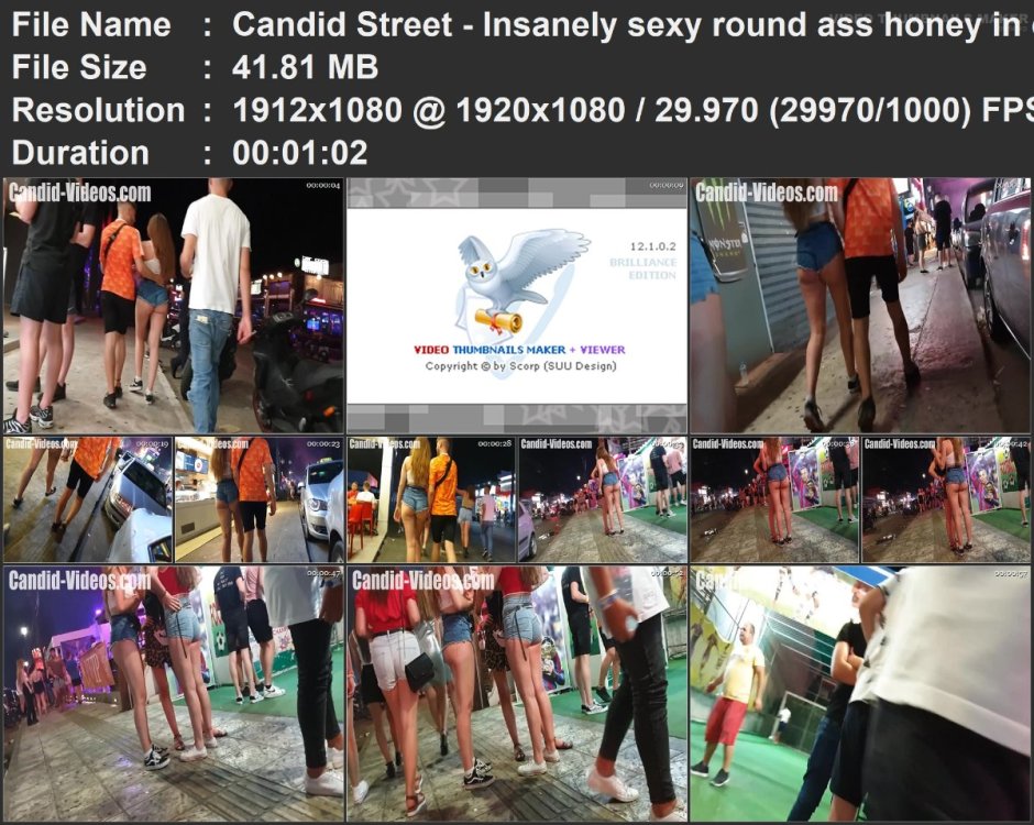 Candid Street - Insanely sexy round ass honey in extremely s.mp4.jpg