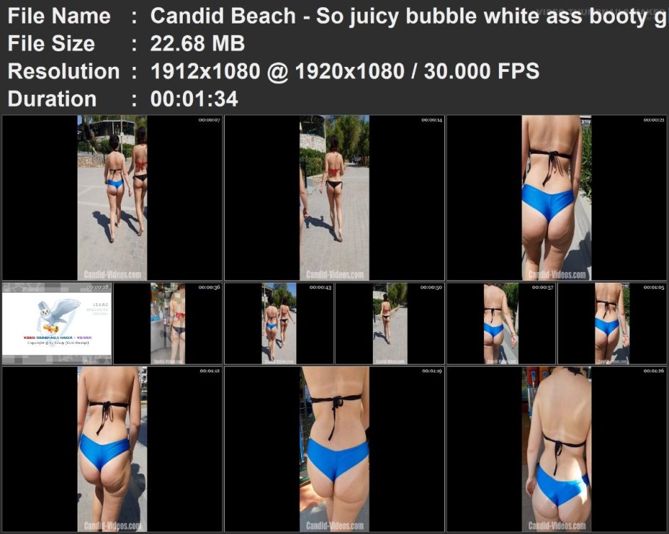 Candid Beach - So juicy bubble white ass booty girl in hot b.mp4.jpg