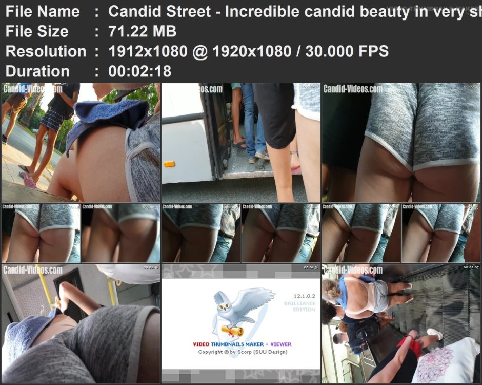 Candid Street - Incredible candid beauty in very short soft .mp4.jpg