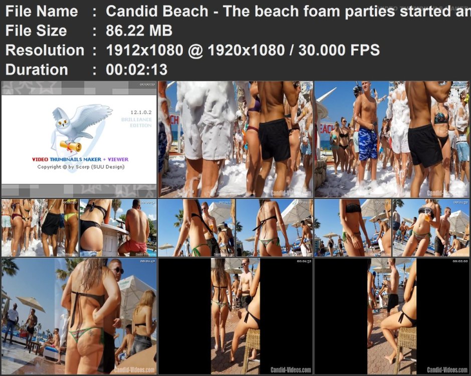 Candid Beach - The beach foam parties started and hot candid.mp4.jpg