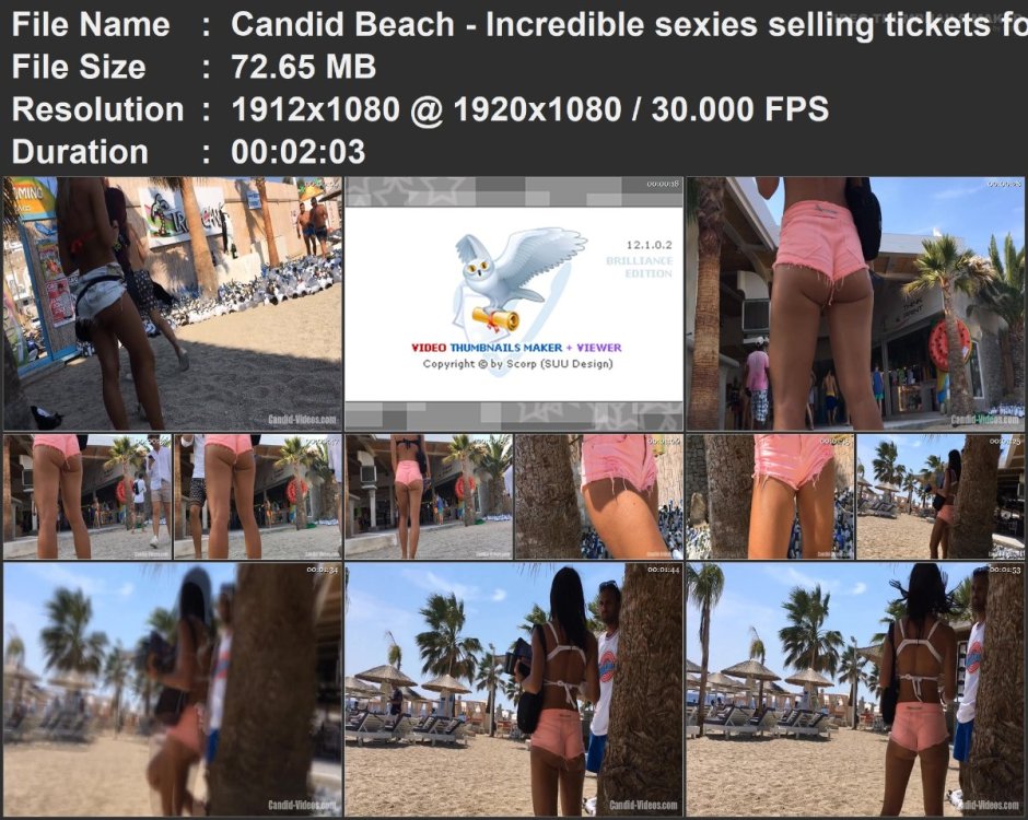 Candid Beach - Incredible sexies selling tickets for massive.mp4.jpg