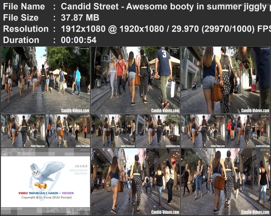 Candid Street - Awesome booty in summer jiggly pants.mp4.jpg