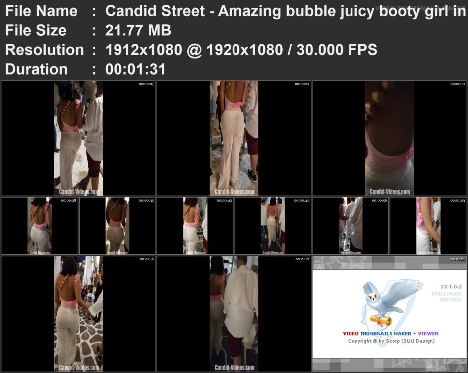 Candid Street - Amazing bubble juicy booty girl in pink thon.mp4.jpg