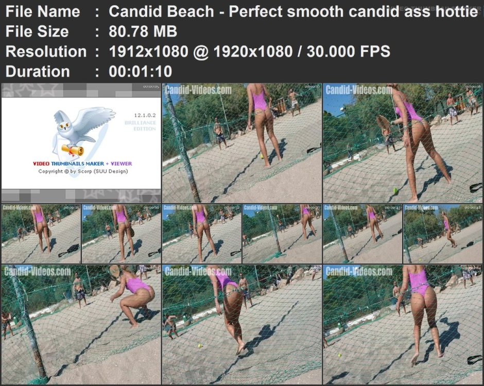 Candid Beach - Perfect smooth candid ass hottie in sexy pink.mp4.jpg