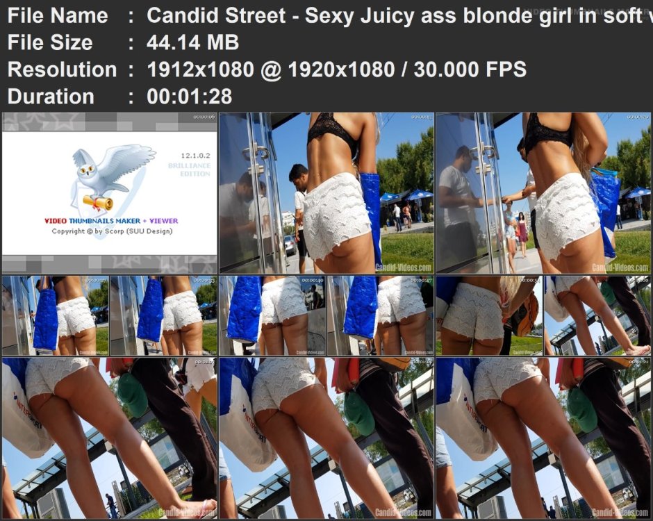 Candid Street - Sexy Juicy ass blonde girl in soft white boo.mp4.jpg