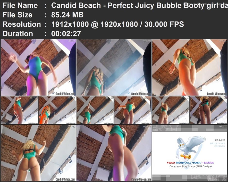 Candid Beach - Perfect Juicy Bubble Booty girl dancer, sexy .mp4.jpg