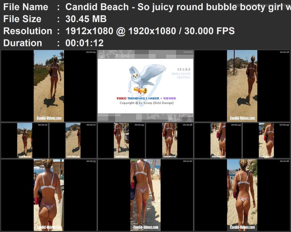 Candid Beach - So juicy round bubble booty girl walking in t.mp4.jpg