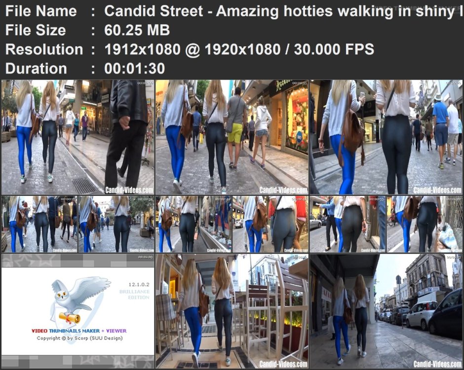 Candid Street - Amazing hotties walking in shiny leggings.mp4.jpg