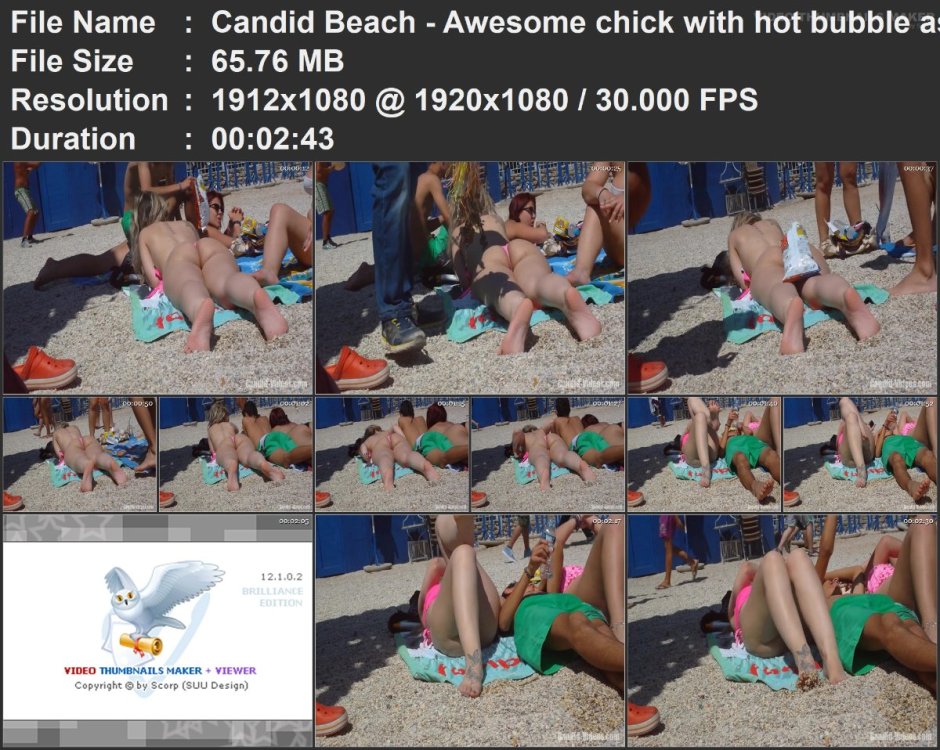 Candid Beach - Awesome chick with hot bubble ass.mp4.jpg