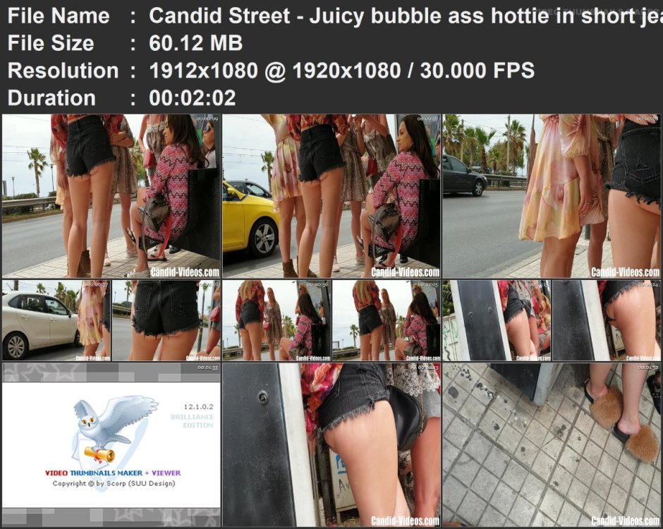 Candid Street - Juicy bubble ass hottie in short jeans booty.mp4.jpg