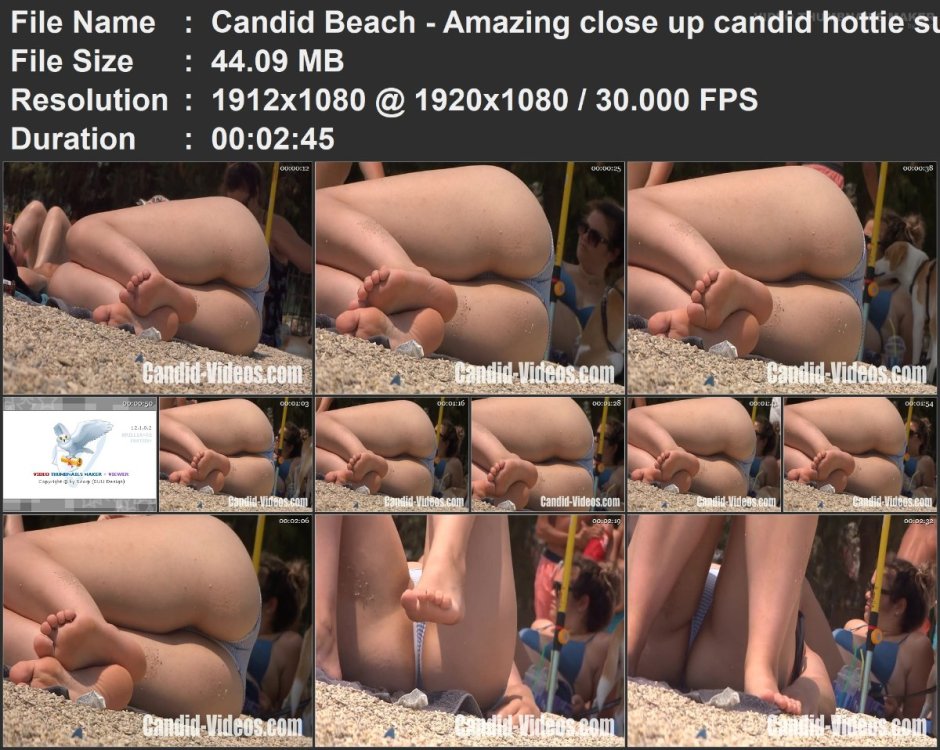 Candid Beach - Amazing close up candid hottie sunbathing in .mp4.jpg
