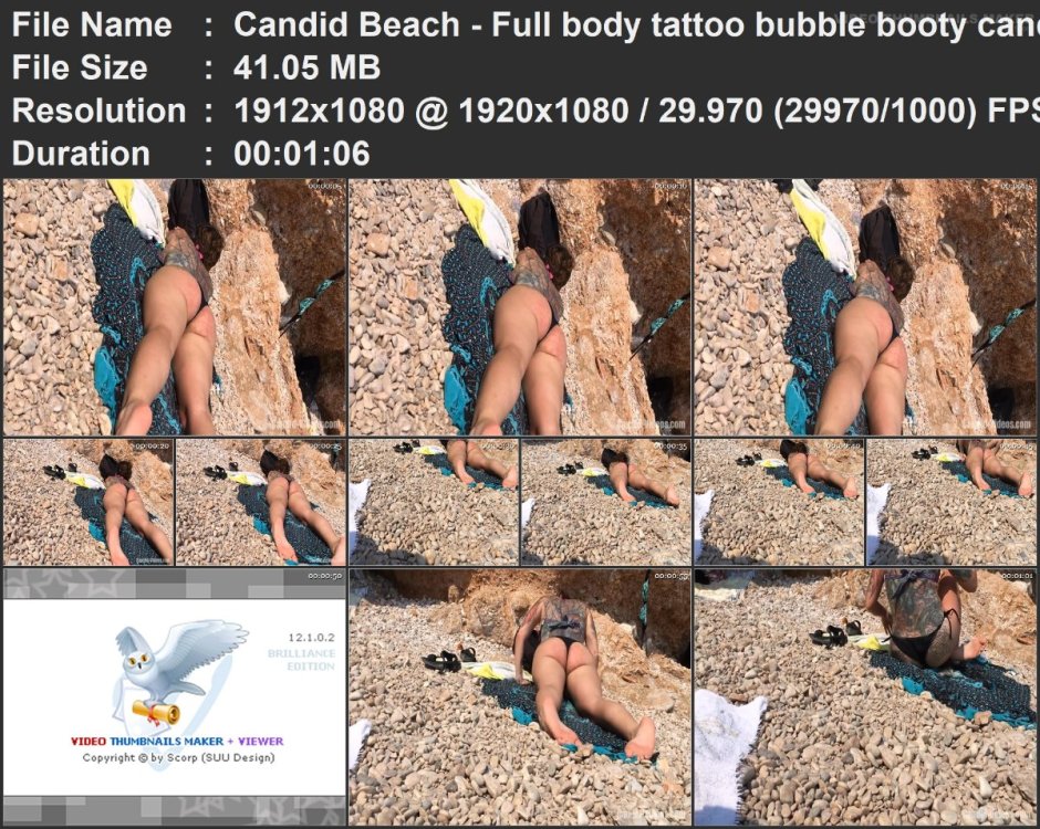 Candid Beach - Full body tattoo bubble booty candid girl sun.mp4.jpg